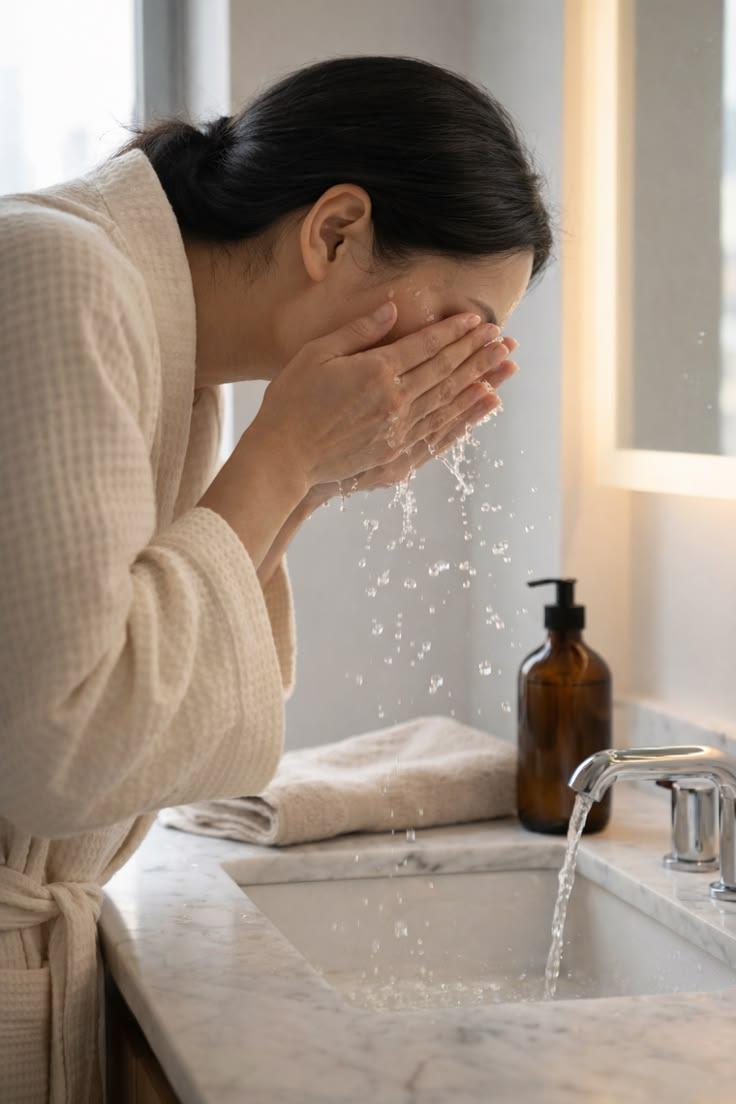 Gentle Morning Face Wash Routine for Calm Winter Skin